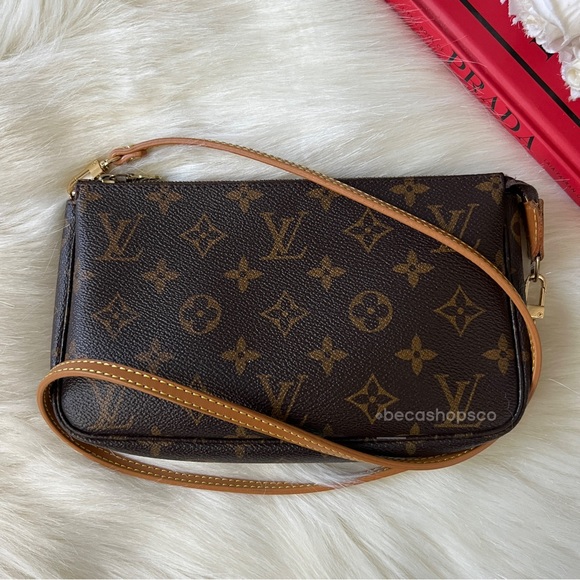 Tan Shoulder Vachetta Leather Strap Replacement For Louis Vuitton Croisette - Picture 2 of 5